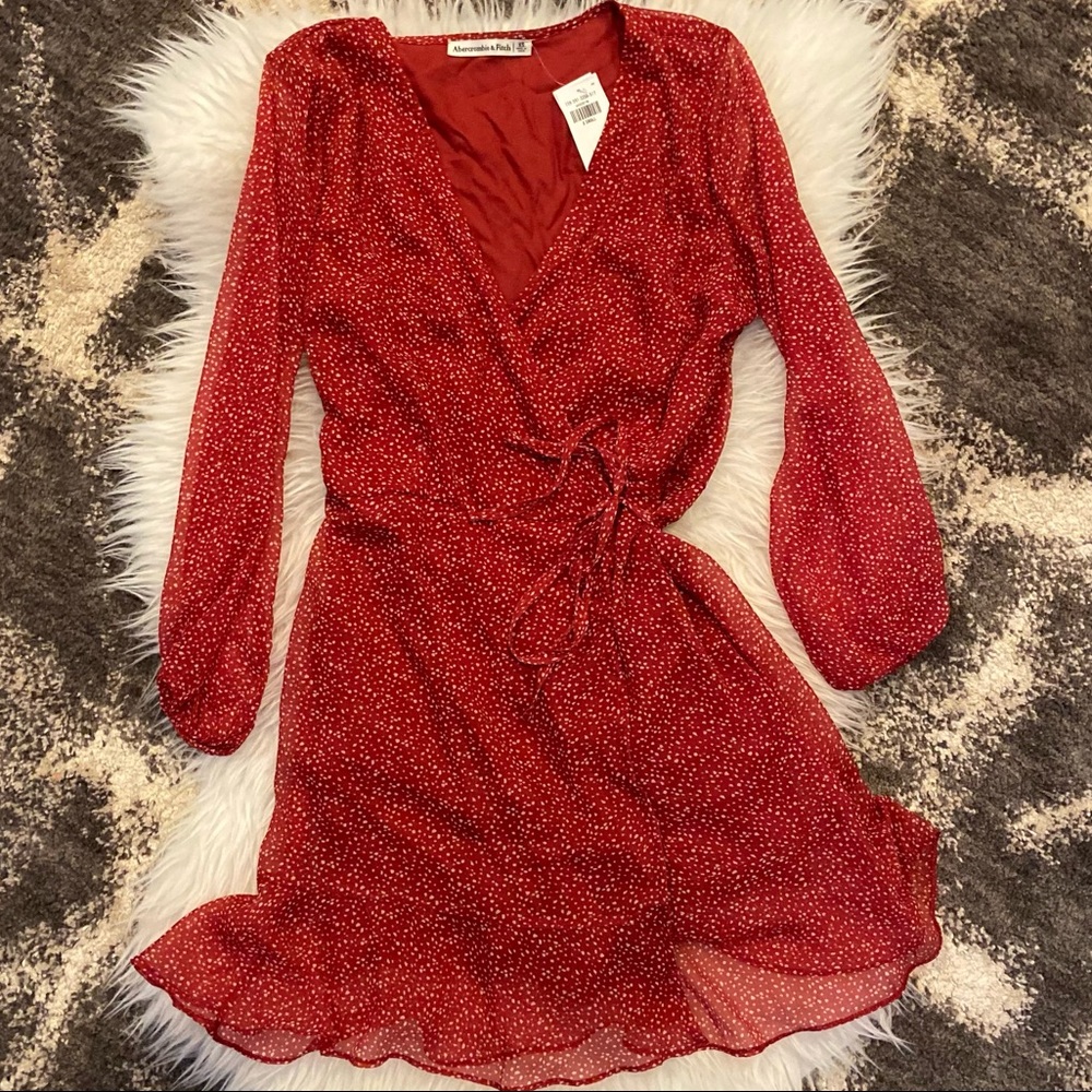 Abercrombie & Fitch wrap dress, x-small, new with tags